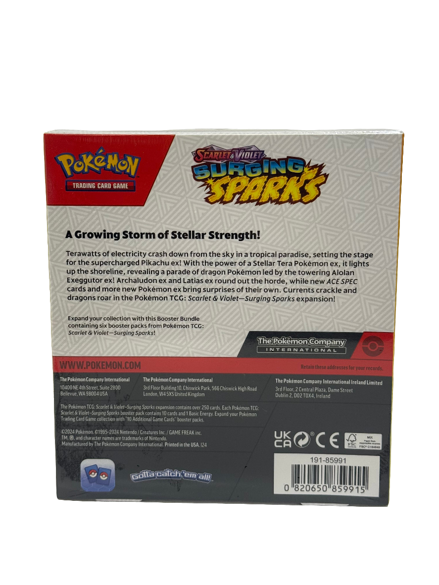 Pokemon TCG Scarlet & Violet: Surging Sparks Booster Bundle